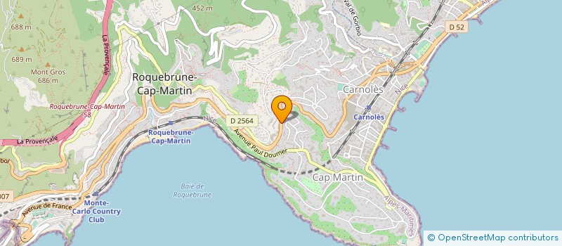 localisation de l'entreprise MONSIEUR DOMINIQUE ZAMPINI à ROQUEBRUNE-CAP-MARTIN