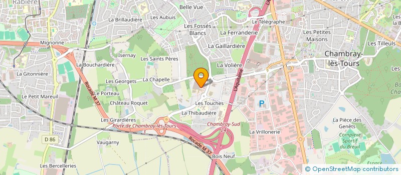 localisation de l'entreprise MONSIEUR DOMINIQUE ZANARDO à CHAMBRAY-LES-TOURS
