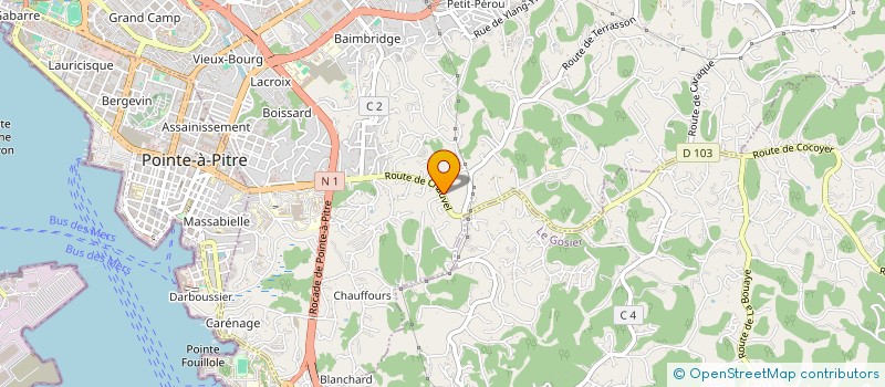 localisation de l'entreprise MONSIEUR DOMINIQUE ZENARRE à LES ABYMES