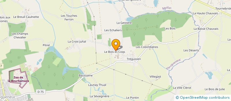 localisation de l'entreprise MONSIEUR DOMINQUE ROLLAND  PLEUGUENEUC