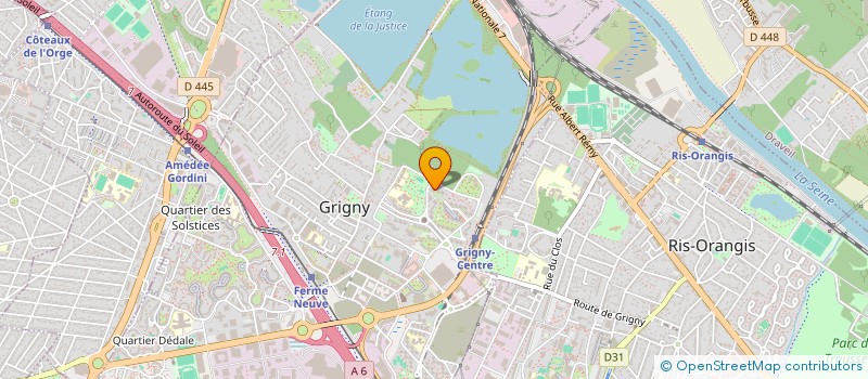 localisation de l'entreprise MONSIEUR DONALD BERNARD  GRIGNY