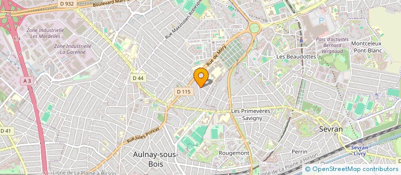 localisation de l'entreprise MONSIEUR DONALD FERREIRA DA SILVA à AULNAY-SOUS-BOIS