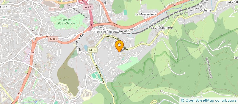 localisation de l'entreprise MONSIEUR DONALD HAPPY  SAINT-ETIENNE