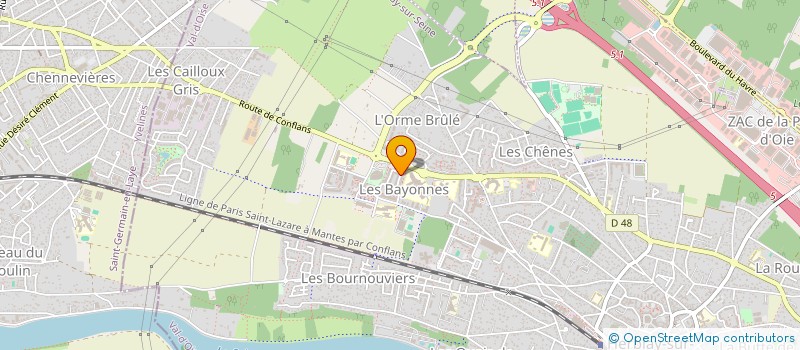 localisation de l'entreprise MONSIEUR DONALD MONDESIR  HERBLAY-SUR-SEINE