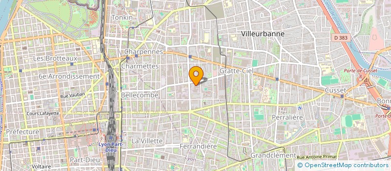 localisation de l'entreprise MONSIEUR DONALD OBUELE  VILLEURBANNE