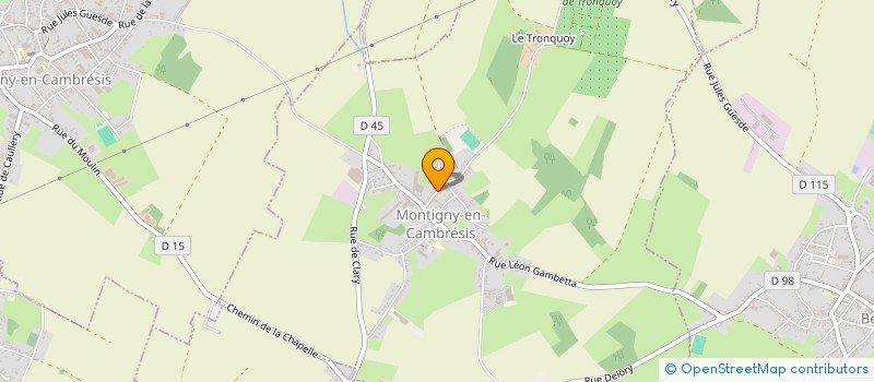 localisation de l'entreprise MONSIEUR DONALD PETERKIN  MONTIGNY-EN-CAMBRESIS