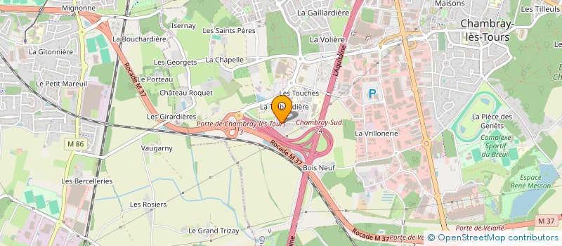 localisation de l'entreprise MONSIEUR DONATELLO GOUDESENNE  CHAMBRAY-LES-TOURS