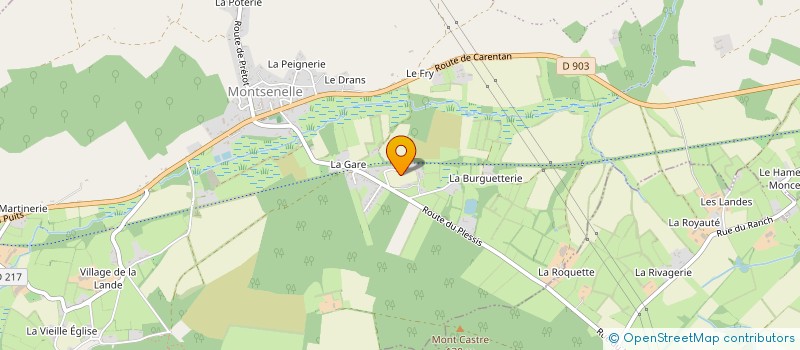 localisation de l'entreprise MONSIEUR DONATIEN CRIAUD  MONTSENELLE