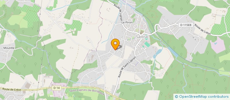 localisation de l'entreprise MONSIEUR DONATIEN DELAMOTTE  SADIRAC