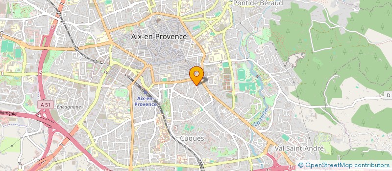 localisation de l'entreprise MONSIEUR DONATIEN FRICAUD  AIX-EN-PROVENCE