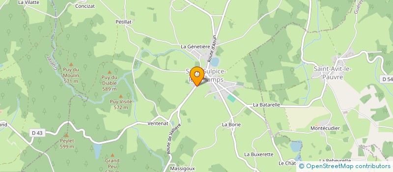localisation de l'entreprise MONSIEUR DONATIEN HALBOUT  SAINT-SULPICE-LES-CHAMPS