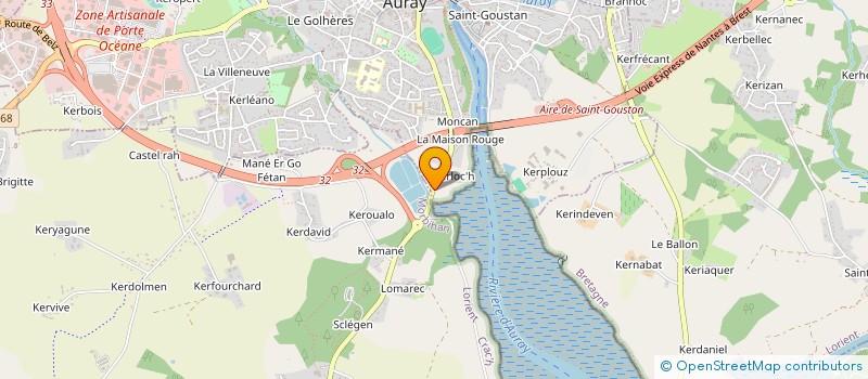 localisation de l'entreprise MONSIEUR DONATIEN LANGLAIS à AURAY
