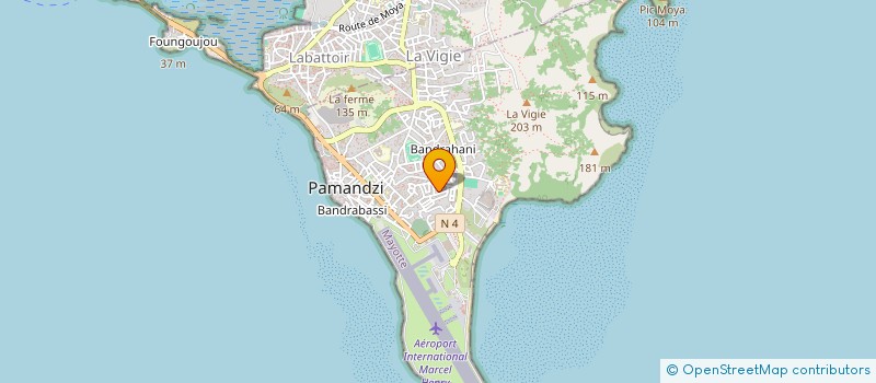 localisation de l'entreprise MONSIEUR DONATIEN PELOURDEAU à PAMANDZI