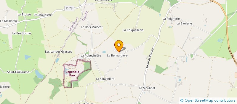 localisation de l'entreprise MONSIEUR DONATIEN SEROT à FROSSAY