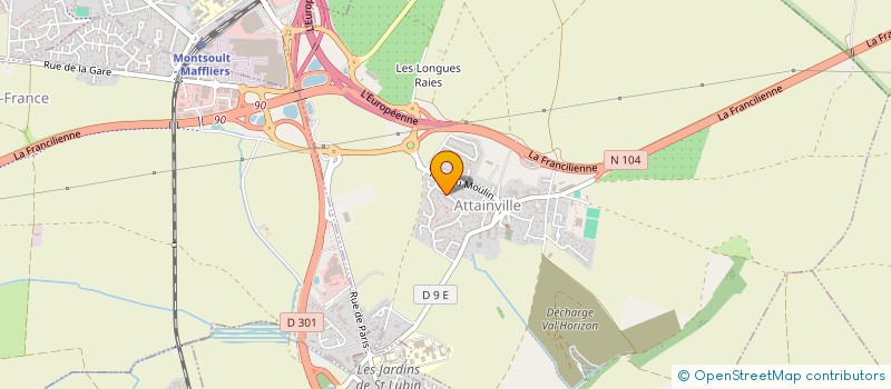 localisation de l'entreprise MONSIEUR DONATUS DWAOKELEME  ATTAINVILLE