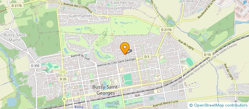 localisation de l'entreprise MONSIEUR DONG TRAN MINH  BUSSY-SAINT-GEORGES