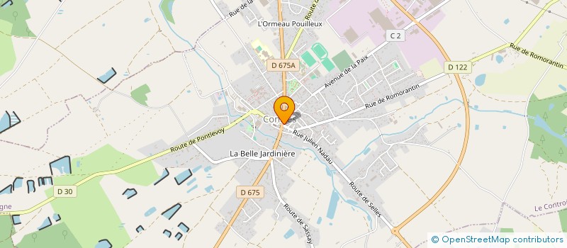 localisation de l'entreprise MONSIEUR DONGFANG SHAO  LE CONTROIS-EN-SOLOGNE