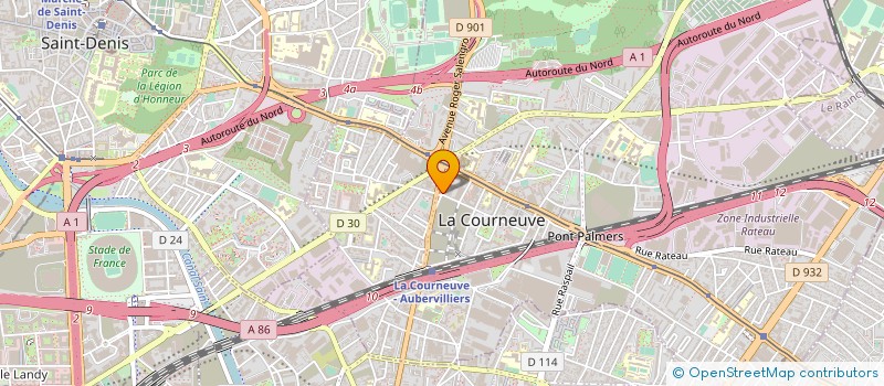 localisation de l'entreprise MONSIEUR DONGYAN ZOU à LA COURNEUVE