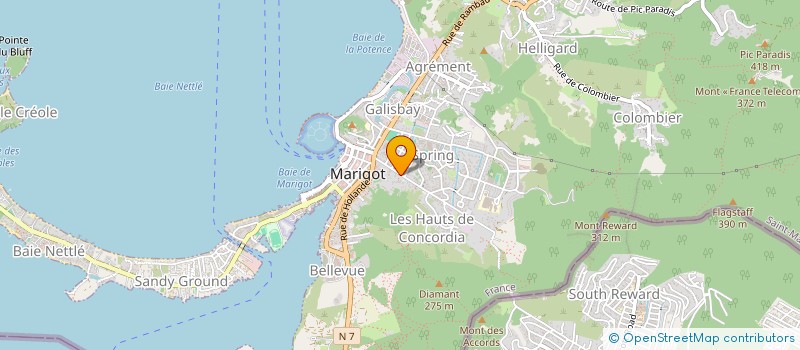 localisation de l'entreprise MONSIEUR DONIA RICHARD  SAINT MARTIN