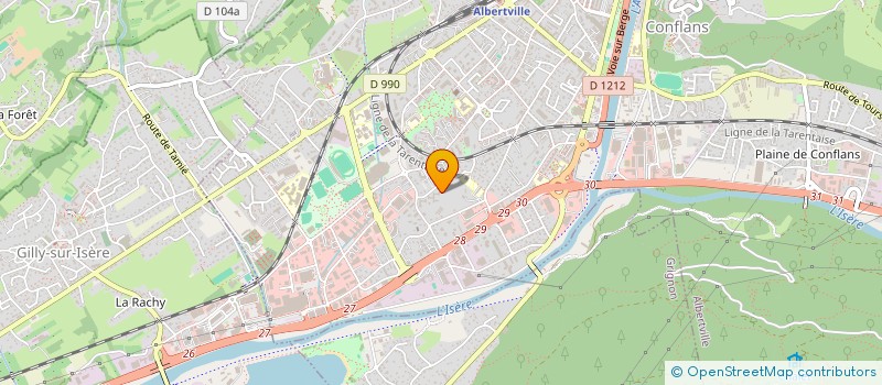 localisation de l'entreprise MONSIEUR DONIS MUSLIU  ALBERTVILLE