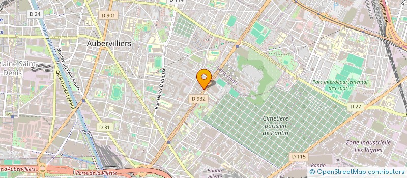 localisation de l'entreprise MONSIEUR DONNY MAHOUKOU  AUBERVILLIERS