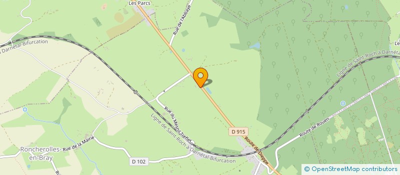 localisation de l'entreprise MONSIEUR DONOVAN CAULLE  RONCHEROLLES-EN-BRAY