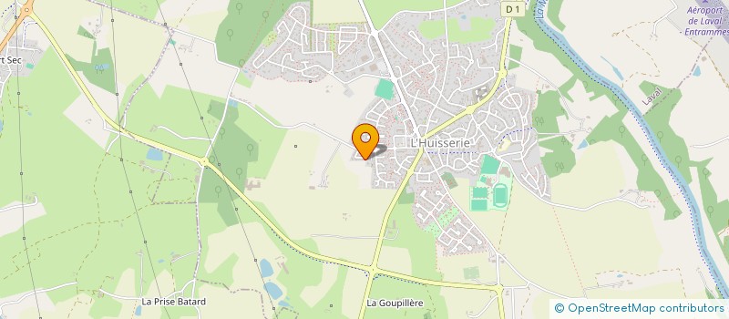 localisation de l'entreprise MONSIEUR DONOVAN CHAUVIN  L'HUISSERIE