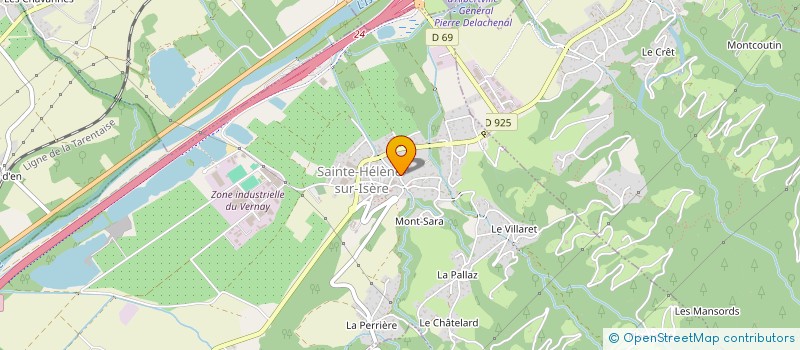 localisation de l'entreprise MONSIEUR DONOVAN DURIEUX  SAINTE-HELENE-SUR-ISERE