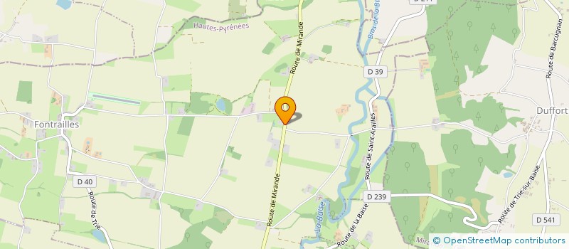 localisation de l'entreprise MONSIEUR DONOVAN EMMANUEL  FONTRAILLES