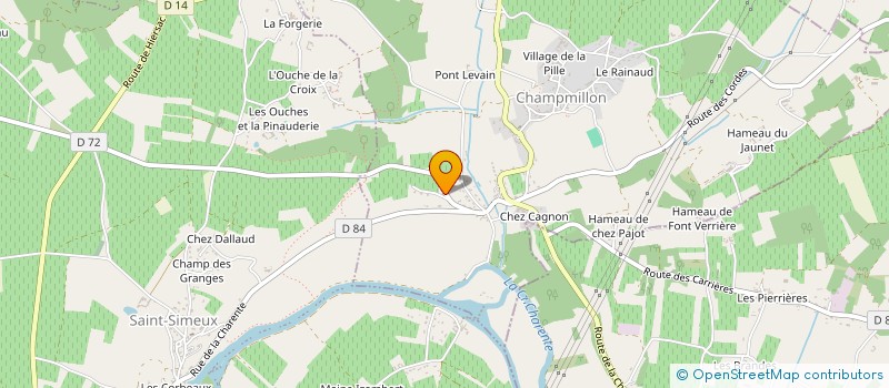 localisation de l'entreprise MONSIEUR DONOVAN FOUGERAT à CHAMPMILLON
