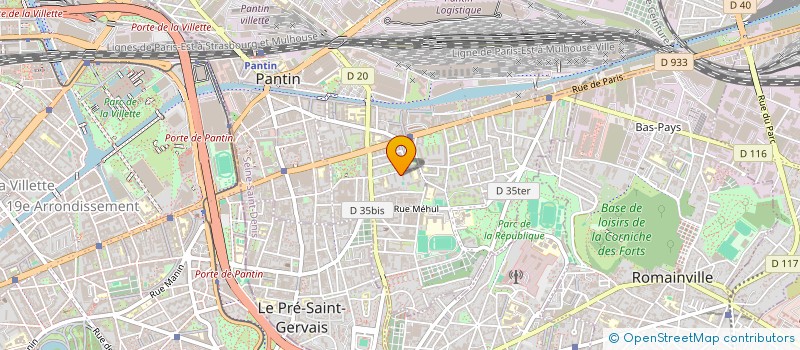 localisation de l'entreprise MONSIEUR DONOVAN GLOU  PANTIN