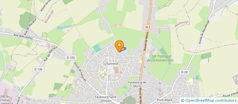 localisation de l'entreprise MONSIEUR DONOVAN LEFEVRE  MAUBEUGE