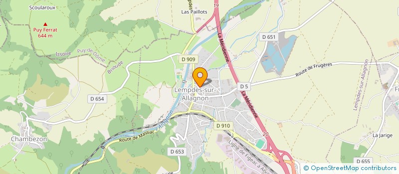 localisation de l'entreprise MONSIEUR DONOVAN MANCEAU  LEMPDES SUR ALLAGNON