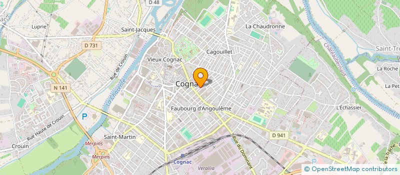 localisation de l'entreprise MONSIEUR DONOVAN PELLET à COGNAC