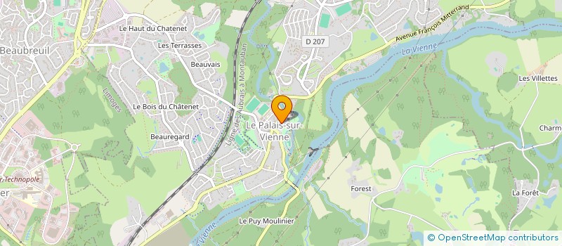 localisation de l'entreprise MONSIEUR DORDJ SALJIHU  LE PALAIS SUR VIENNE