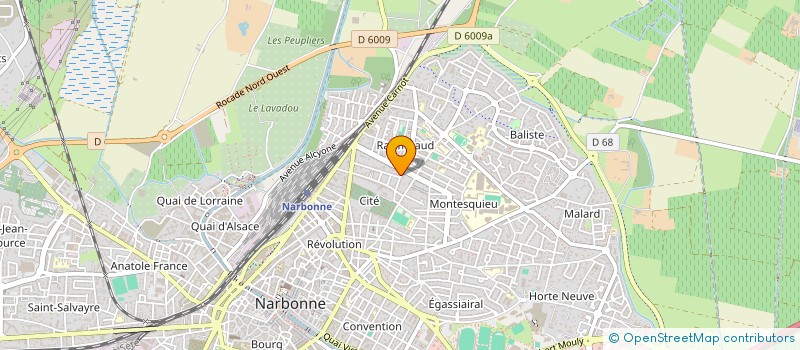 localisation de l'entreprise MONSIEUR DORIAN ABID  NARBONNE