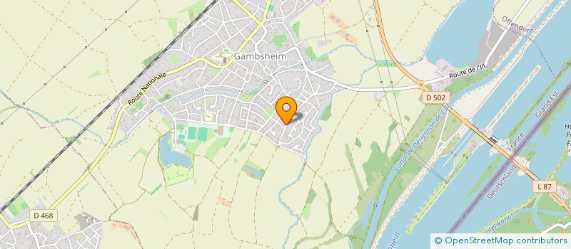 localisation de l'entreprise MONSIEUR DORIAN ACKER  GAMBSHEIM