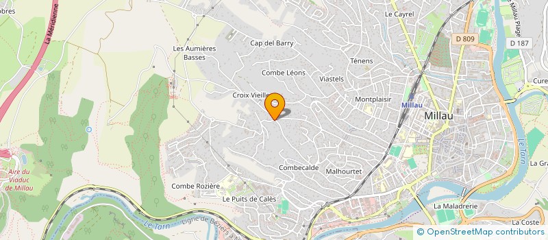 localisation de l'entreprise MONSIEUR DORIAN AGNEL  MILLAU