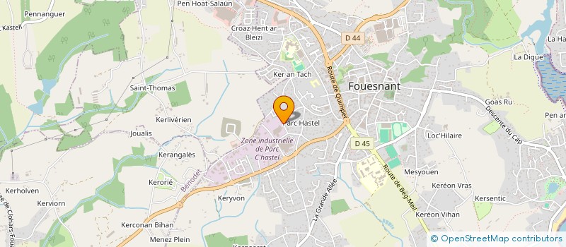 localisation de l'entreprise MONSIEUR DORIAN ANDERSON à FOUESNANT