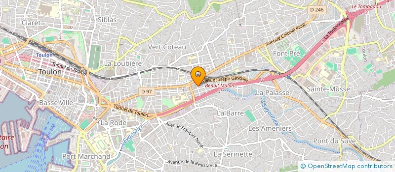 localisation de l'entreprise MONSIEUR DORIAN ARANCIO  TOULON