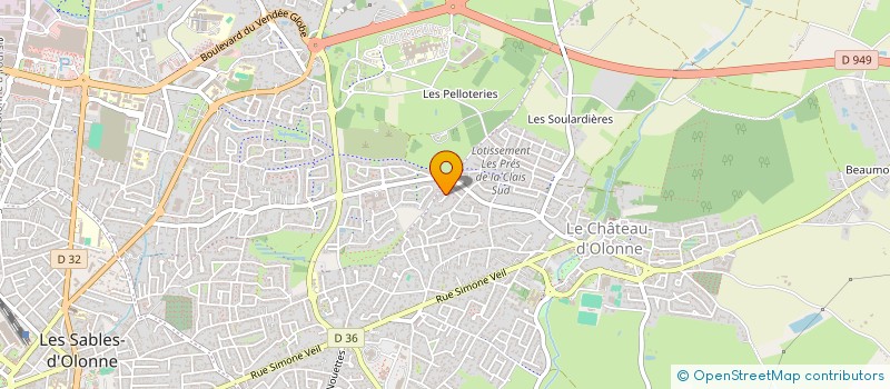 localisation de l'entreprise MONSIEUR DORIAN ARNAUD à LES SABLES D'OLONNE