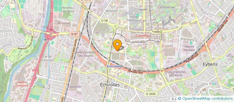 localisation de l'entreprise MONSIEUR DORIAN BAFFERT  ECHIROLLES