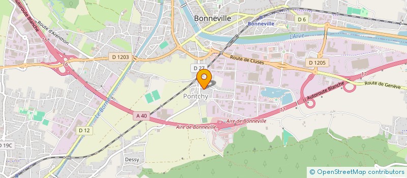 localisation de l'entreprise MONSIEUR DORIAN BARRAU  BONNEVILLE