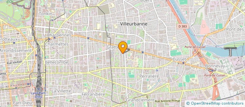 localisation de l'entreprise MONSIEUR DORIAN BENAS  VILLEURBANNE