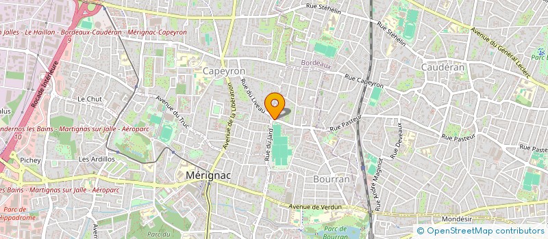 localisation de l'entreprise MONSIEUR DORIAN BERTRAND  MERIGNAC