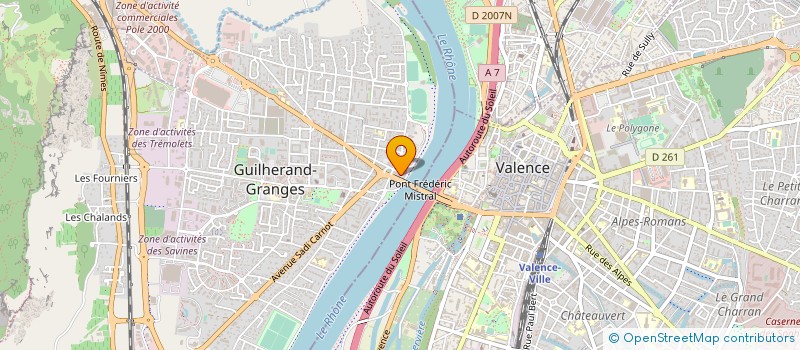 localisation de l'entreprise MONSIEUR DORIAN BEYSSIER  VALENCE