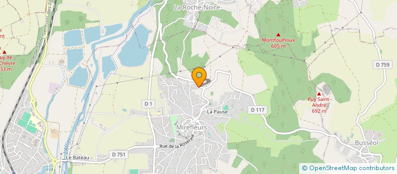 localisation de l'entreprise MONSIEUR DORIAN BLANCHARD  MIREFLEURS