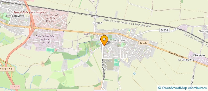 localisation de l'entreprise MONSIEUR DORIAN BLANPAIN  LA JARNE