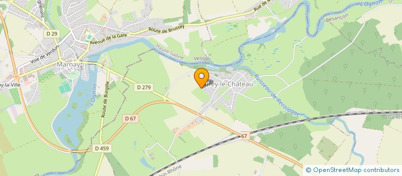 localisation de l'entreprise MONSIEUR DORIAN BLONDELLE  RUFFEY-LE-CHATEAU