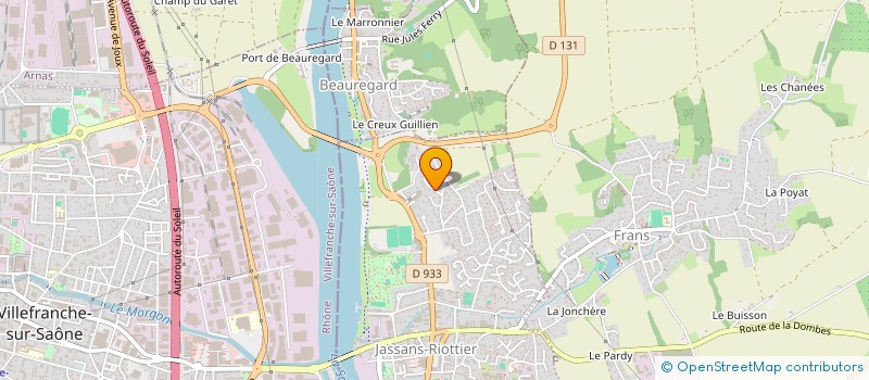 localisation de l'entreprise MONSIEUR DORIAN BONNAMY à JASSANS-RIOTTIER